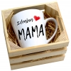 KUBEK LATTE 330ml W SKRZYNCE DLA MAMY PREZENT DZIEŃ MATKI MAMA MAMUSIA