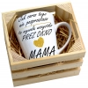 KUBEK LATTE 330ml W SKRZYNCE DLA MAMY PREZENT DZIEŃ MATKI MAMA MAMUSIA