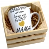 KUBEK LATTE 330ml W SKRZYNCE DLA MAMY PREZENT DZIEŃ MATKI MAMA MAMUSIA