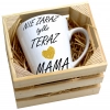 KUBEK LATTE 330ml W SKRZYNCE DLA MAMY PREZENT DZIEŃ MATKI MAMA MAMUSIA