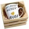 KUBEK LATTE 330ml W SKRZYNCE DLA MAMY PREZENT DZIEŃ MATKI MAMA MAMUSIA