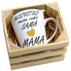 KUBEK LATTE 330ml W SKRZYNCE DLA MAMY PREZENT DZIEŃ MATKI MAMA MAMUSIA