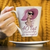 KUBEK LATTE PREZENT URODZINY 40 CZTERDZIESTKĘ ZNAK