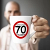 KUBEK LATTE PREZENT URODZINY 70 SIEDEMDZIESIĄTKĘ ZNAK