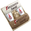 ZESTAW PREZENT ŚWIĄTECZNY KUBKI LATTE RĘCZNIKI W SKRZYNCE ŚWIĘTA MIKOŁAJ