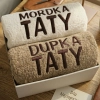 PREZENT DLA TATY NA DZIEŃ OJCA KOMPLET RĘCZNIKÓW Z HAFTEM MORDKA DUPKA