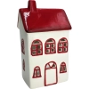 Ceramiczny Domek na Tealight 17 cm – Świąteczna Latarenka