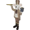 Figurka Świąteczna Myszka z Tacką 36 cm | Poliresin Premium