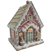 Świecący Domek Piernikowy LED z Ciasteczkowym Ludkiem 19,5 × 15,5 × 25 cm