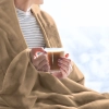 BEŻOWY KOC 160x200 MIKROFIBRA NARZUTA NA ŁÓŻKO PLED POLAR MIĘKKI PLUSZ BEŻ