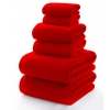 KOMPLET RĘCZNIKÓW FROTTE 2x70X140 2x50x100 2x30x50 400g/m2 CZERWONY