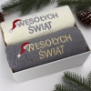 ŚWIĄTECZNY KOMPLET GRUBYCH RĘCZNIKÓW Z HAFTEM NA PREZENT MIKOŁAJ ŚWIĘTA
