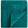 NARZUTA WELUROWA 200X220 NA KANAPĘ PREMIUM VELVET PIKOWANA KAPA TURKUSOWA