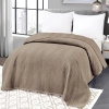 NARZUTA WELUROWA 200X220 NA KANAPĘ PREMIUM VELVET PIKOWANA KAPA BEŻ