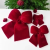 kokarda Holly Bow na wianek lub prezent