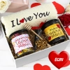 PREZENT NA WALENTYNKI KOMPLET RĘCZNIKÓW Z HAFTEM I LOVE YOU ZESTAW UPOMINEK