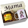 KOMPLET DLA MAMY RĘCZNIK Z HAFTEM + KUBEK + MIÓD PREZENT DZIEŃ MATKI MAMA