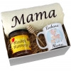 KOMPLET DLA MAMY RĘCZNIK Z HAFTEM + KUBEK + MIÓD PREZENT DZIEŃ MATKI MAMA