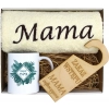 KOMPLET DLA MAMY RĘCZNIK Z HAFTEM + KUBEK 330ml NA PREZENT DZIEŃ MATKI MAMA