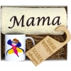 KOMPLET DLA MAMY RĘCZNIK Z HAFTEM + KUBEK 330ml NA PREZENT DZIEŃ MATKI MAMA
