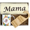 KOMPLET DLA MAMY RĘCZNIK Z HAFTEM + KUBEK 330ml NA PREZENT DZIEŃ MATKI MAMA