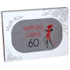 RĘCZNIK 70x140 Z HAFTEM NA PREZENT 60 URODZINY DIABELSKO GORĄCA SZEŚĆDZIESIĄTKA