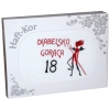 RĘCZNIK 70x140 Z HAFTEM NA PREZENT 18 URODZINY DIABELSKO GORĄCA OSIEMNASTKA