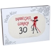 RĘCZNIK 70x140 Z HAFTEM NA PREZENT 30 URODZINY DIABELSKO GORĄCA TRZYDZIESTKA