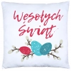 POSZEWKA WELUROWA WIELKANOCNA 40x40 JASIEK  WIOSENNA DEKORACYJNA PISANKA