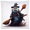 POSZEWKA DEKORACYJNA 40x40 JASIEK OZDOBNA HALLOWEENOWA HALLOWEEN CZAROWNICA