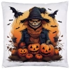 POSZEWKA DEKORACYJNA 40x40 JASIEK OZDOBNA HALLOWEENOWA HALLOWEEN DYNIE STRACH KOŚCIOTRUP
