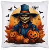 POSZEWKA DEKORACYJNA 40x40 JASIEK OZDOBNA HALLOWEENOWA HALLOWEEN DYNIE STRACH KOŚCIOTRUP