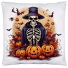 POSZEWKA DEKORACYJNA 40x40 JASIEK OZDOBNA HALLOWEENOWA HALLOWEEN DYNIE STRACH KOŚCIOTRUP