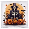POSZEWKA DEKORACYJNA 40x40 JASIEK OZDOBNA HALLOWEENOWA HALLOWEEN DYNIE STRACH KOŚCIOTRUP