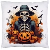 POSZEWKA DEKORACYJNA 40x40 JASIEK OZDOBNA HALLOWEENOWA HALLOWEEN DYNIE STRACH KOŚCIOTRUP