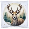 POSZEWKA DEKORACYJNA 40x40 JASIEK OZDOBNA ZIMOWA ŚWIĄTECZNA JELEŃ RENIFER