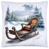 POSZEWKA DEKORACYJNA 40x40 JASIEK OZDOBNA ZIMOWA ŚWIĄTECZNA JELEŃ RENIFER