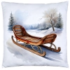 PODUSZKA DEKORACYJNA 40X40 ŚWIĄTECZNA PREZENT ZIMOWA OZDOBNA ŚWIĘTA RENIFER