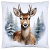 POSZEWKA DEKORACYJNA 40x40 JASIEK OZDOBNA ZIMOWA ŚWIĄTECZNA JELEŃ RENIFER