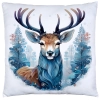 PODUSZKA DEKORACYJNA 40X40 ŚWIĄTECZNA PREZENT ZIMOWA OZDOBNA ŚWIĘTA RENIFER