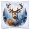 PODUSZKA DEKORACYJNA 40X40 ŚWIĄTECZNA PREZENT ZIMOWA OZDOBNA ŚWIĘTA RENIFER