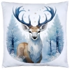 POSZEWKA DEKORACYJNA 40x40 JASIEK OZDOBNA ZIMOWA ŚWIĄTECZNA JELEŃ RENIFER