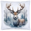 PODUSZKA DEKORACYJNA 40X40 ŚWIĄTECZNA PREZENT ZIMOWA OZDOBNA ŚWIĘTA RENIFER