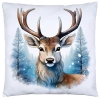 POSZEWKA DEKORACYJNA ŚWIĄTECZNA VELVET 40x40 WELUROWA ZIMOWA JELEŃ RENIFER