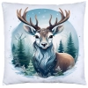 POSZEWKA DEKORACYJNA ŚWIĄTECZNA VELVET 40x40 WELUROWA ZIMOWA JELEŃ RENIFER