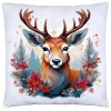 POSZEWKA DEKORACYJNA 40x40 JASIEK OZDOBNA ZIMOWA ŚWIĄTECZNA JELEŃ RENIFER