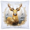 POSZEWKA DEKORACYJNA ŚWIĄTECZNA VELVET 40x40 WELUROWA ZIMOWA JELEŃ RENIFER