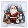 PODUSZKA DEKORACYJNA 40X40 ŚWIĄTECZNA PREZENT ZIMOWA OZDOBNA ŚWIĘTA RENIFER