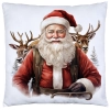 PODUSZKA DEKORACYJNA 40X40 ŚWIĄTECZNA PREZENT ZIMOWA OZDOBNA ŚWIĘTA RENIFER