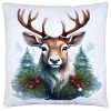 PODUSZKA DEKORACYJNA 40X40 ŚWIĄTECZNA PREZENT ZIMOWA OZDOBNA ŚWIĘTA RENIFER